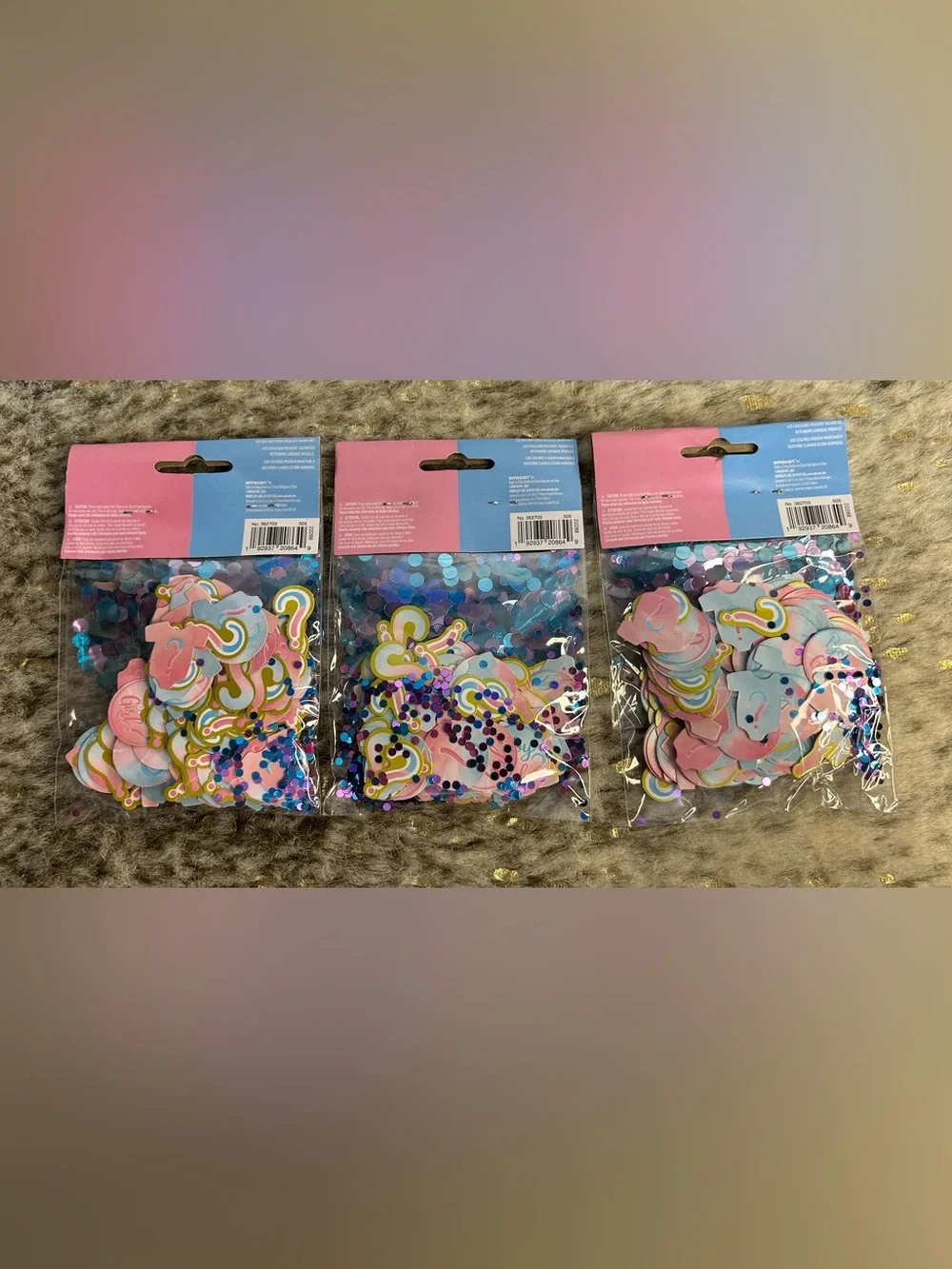 5 for‎ $25🔥Baby Shower Confetti- Set of 3- New
